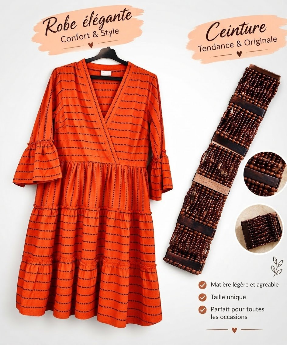 Robe taille 40 et ceinture
