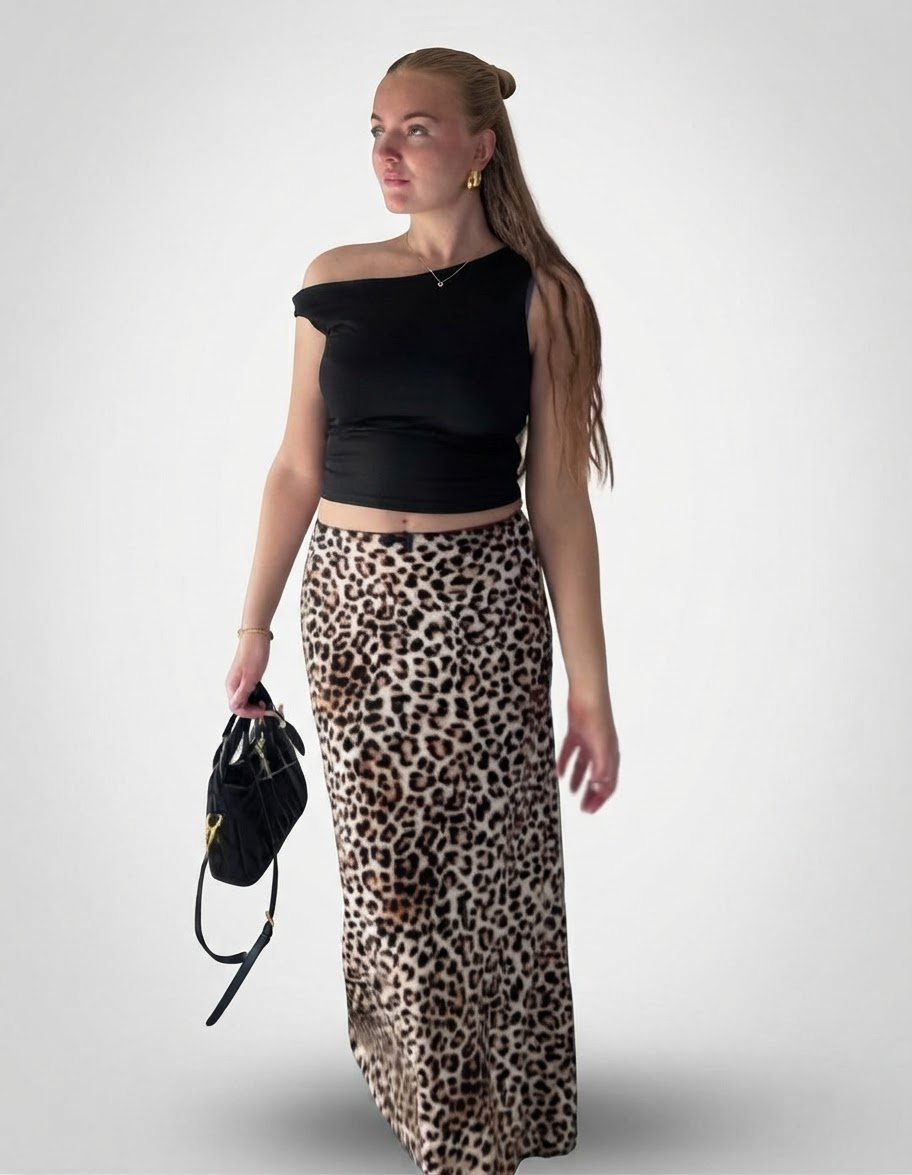 Jupe satiné maxi ylabes 42