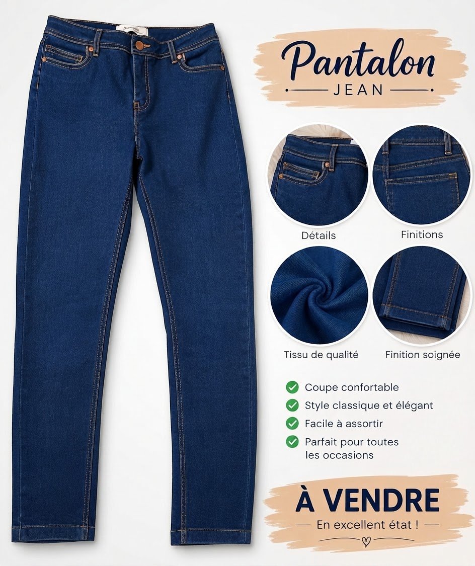Pantalon djine sasio taille 42