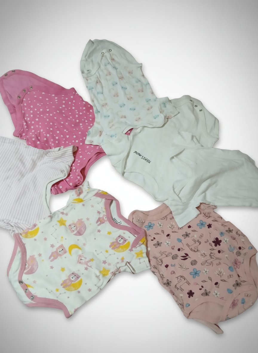 Lot de 7 bodis bébé 6 mois
