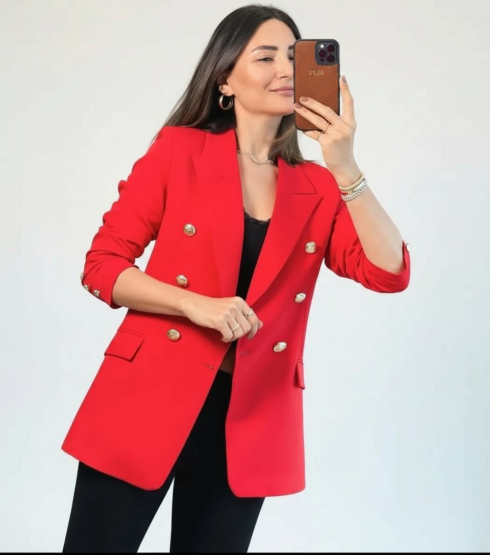 Veste rouge taille 46