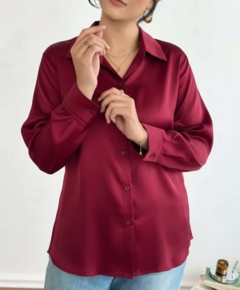 Chemise bordeau taille 46