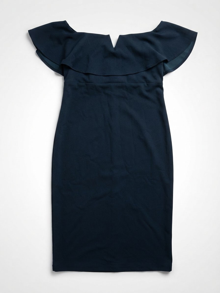 Robe shein élégante épaules tombantes 