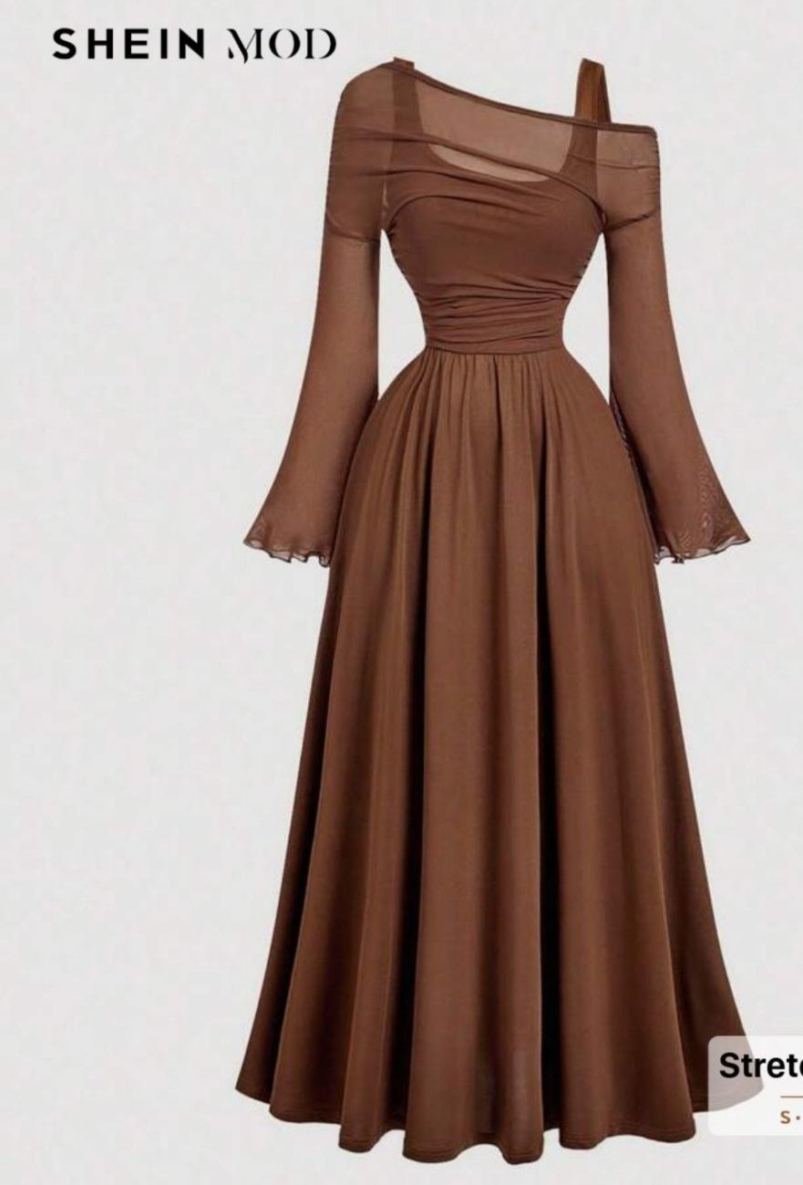 Robe effet satiné 