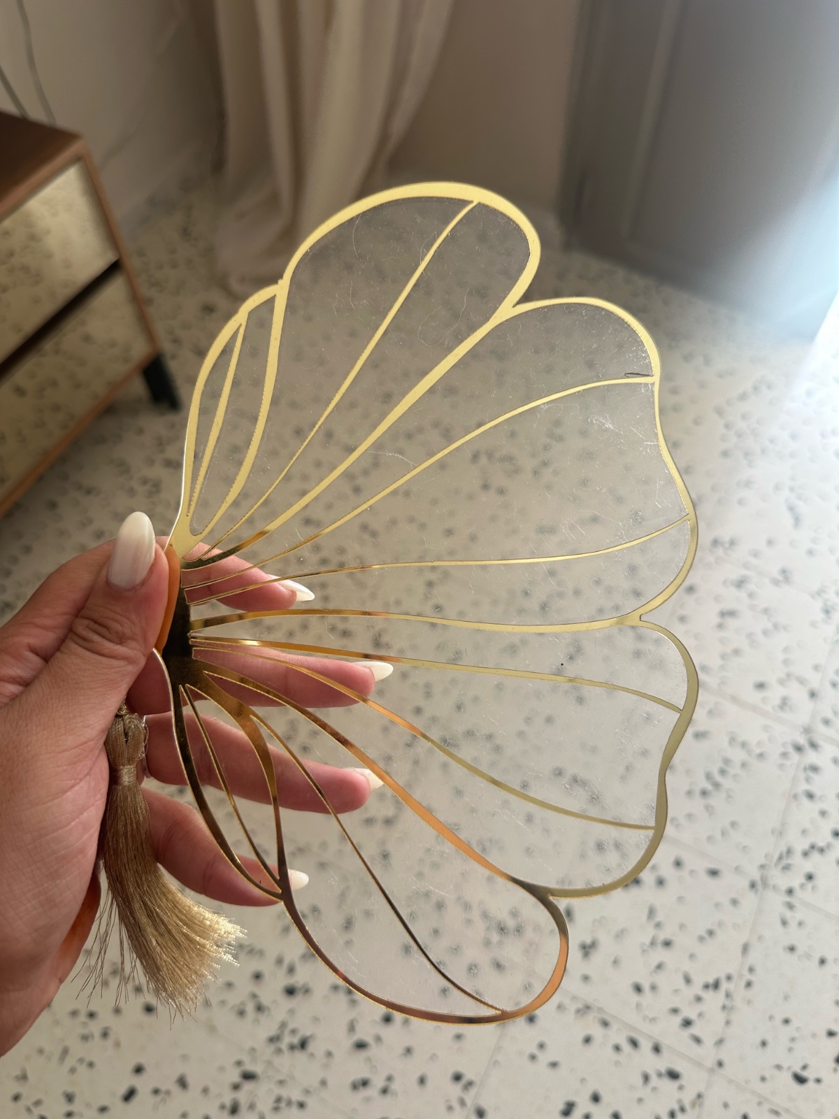 Eventail plexiglas
