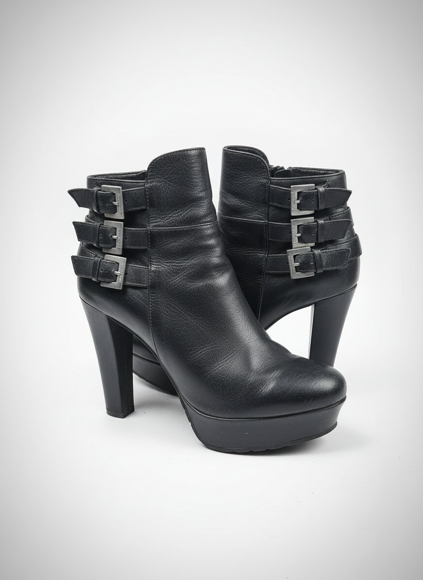 Bottine en cuir