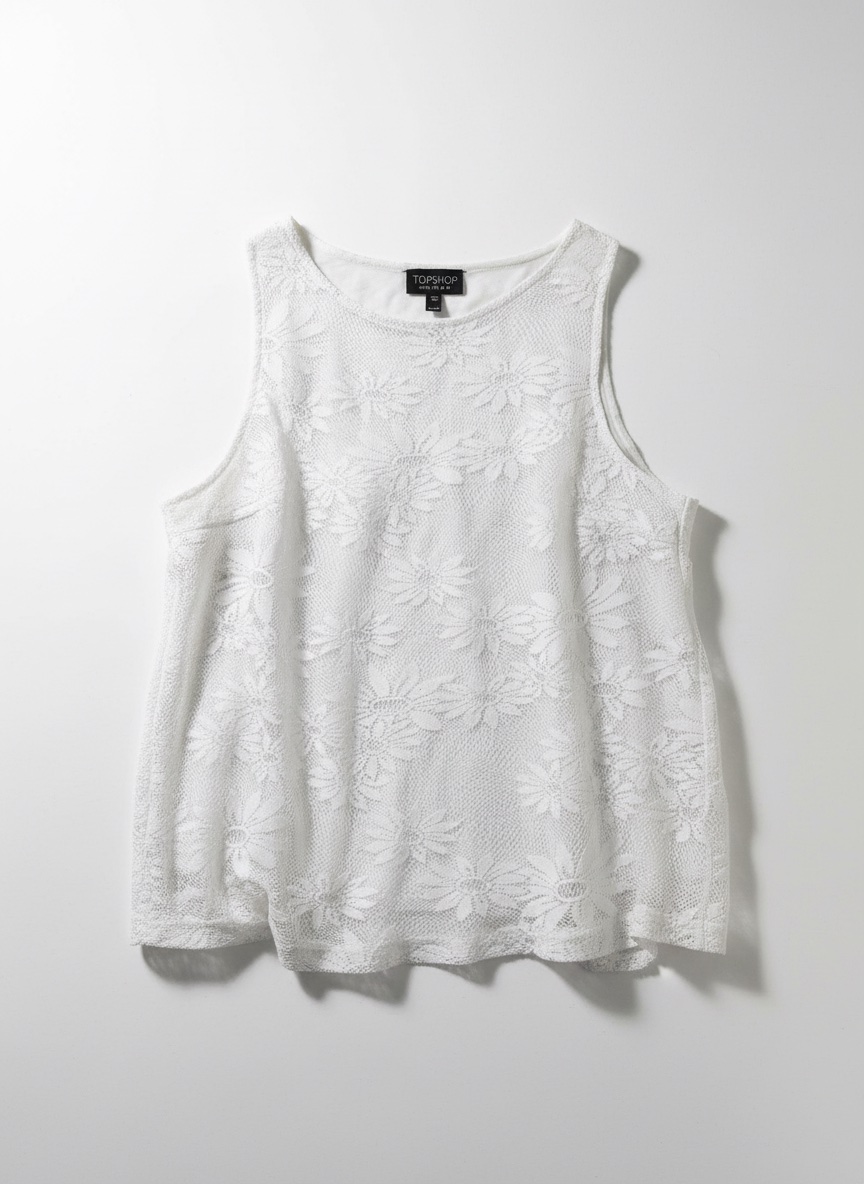 Dentelle blanc خلعه top
