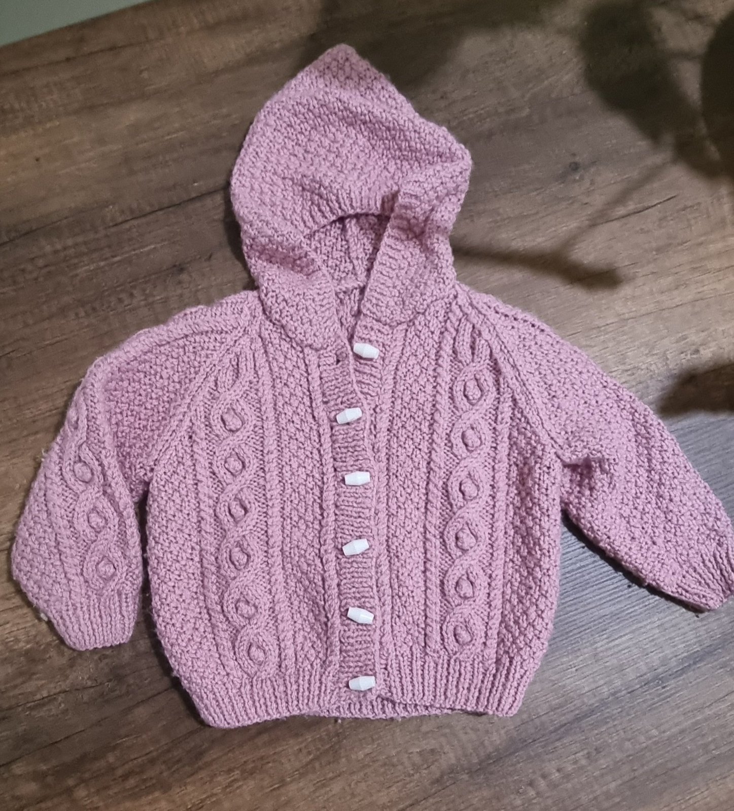 Gilet fille rose 