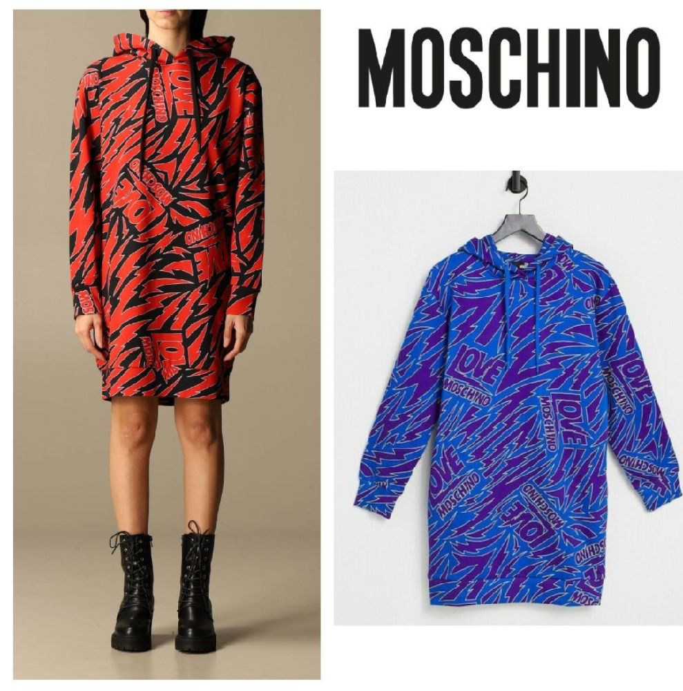 Sweatrobe à capuche Moschino 
