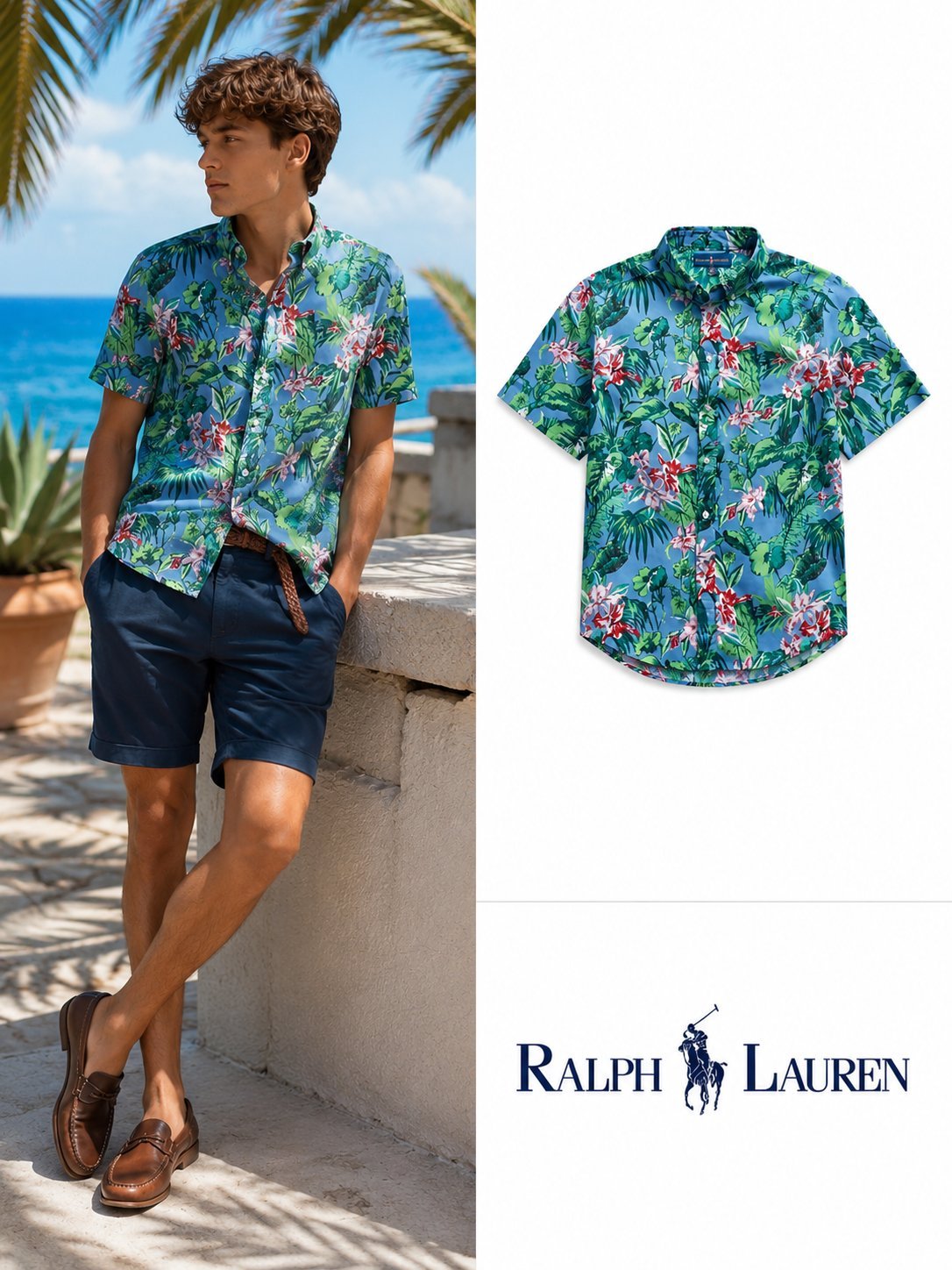 Chemise hawaïenne Ralph Lauren 