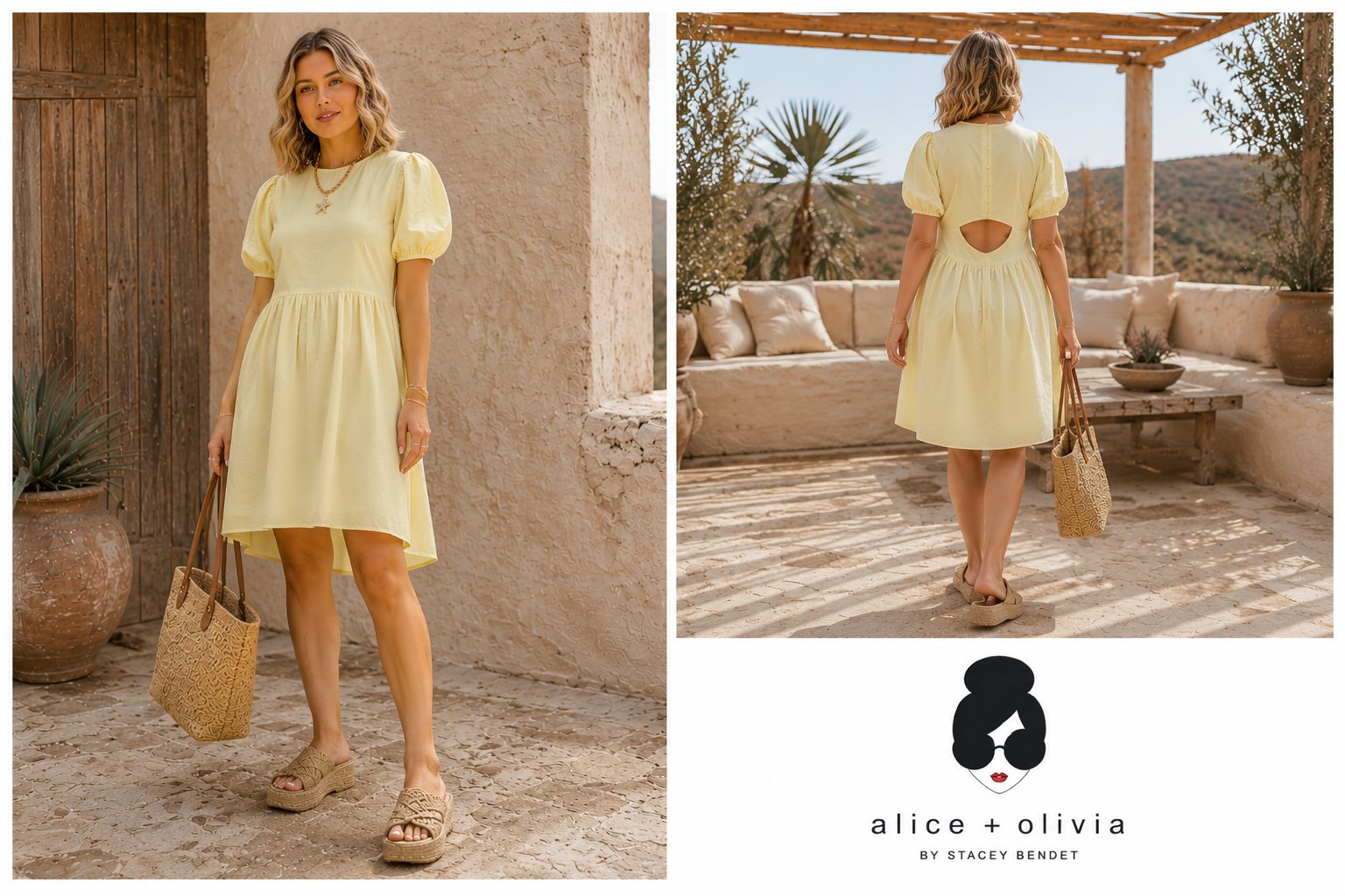 Robe babydoll Alice et Olivia 