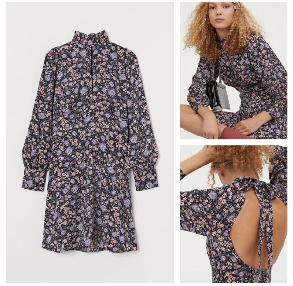 Robe fleurie h&m à dos nu