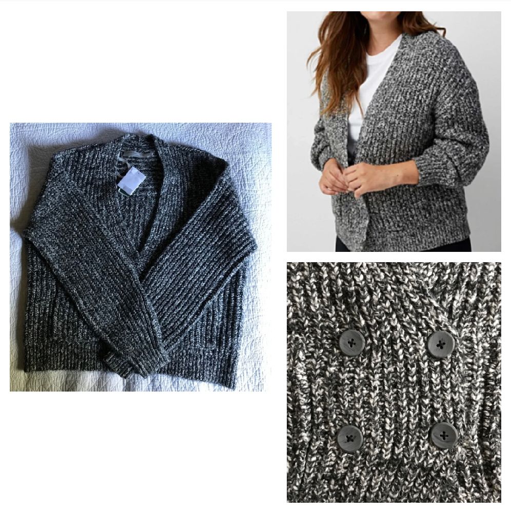Cardigan oversize à double boutonnage Simons a
