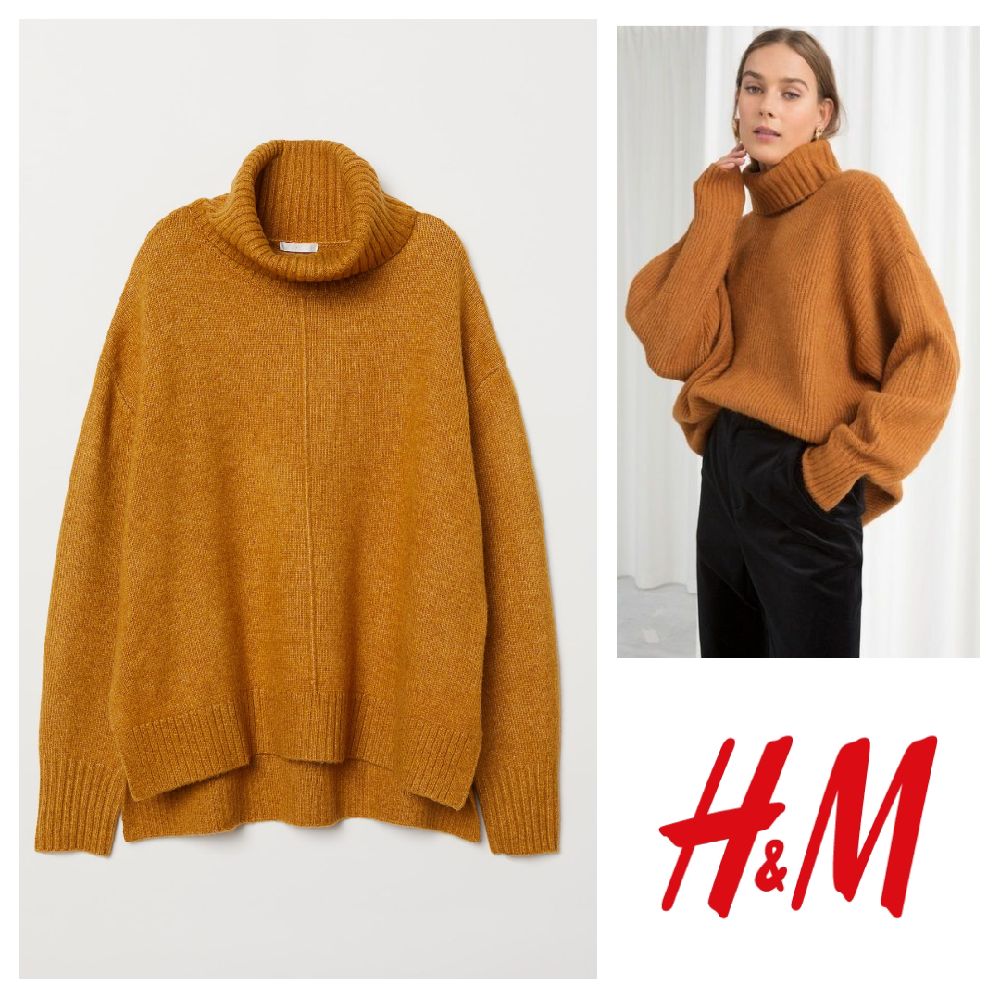 Pull oversize en laine mélangée h&m 