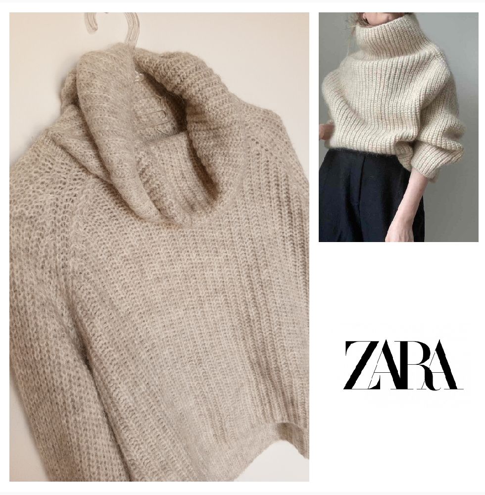 Pull oversize Zara knit en laine et mohair