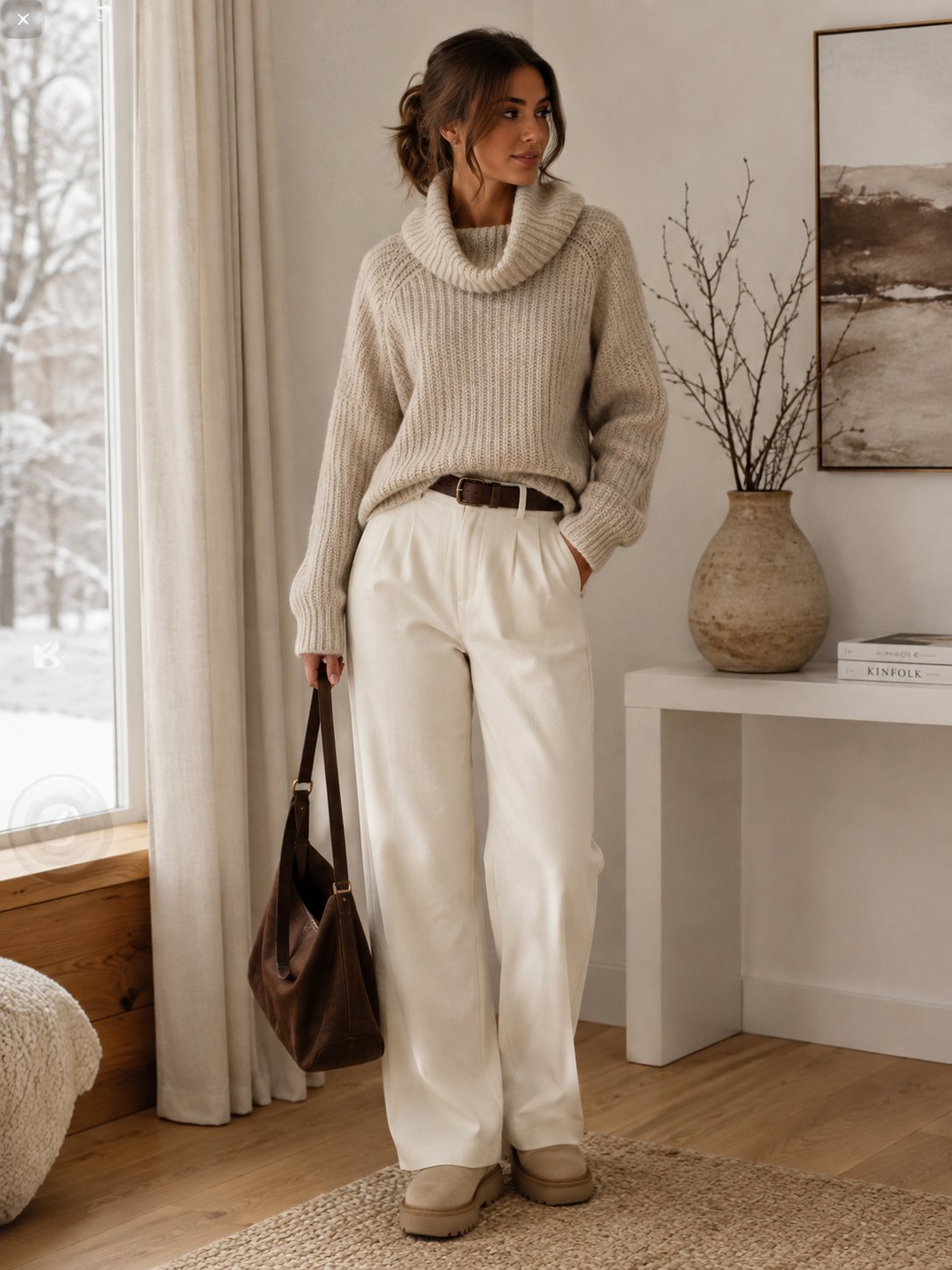 Pull oversize Zara knit en laine et mohair
