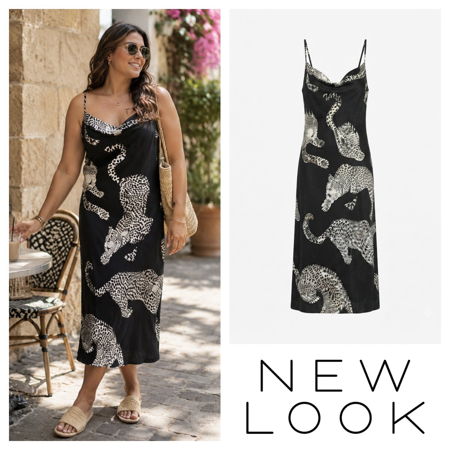 Robe satinée new-look 