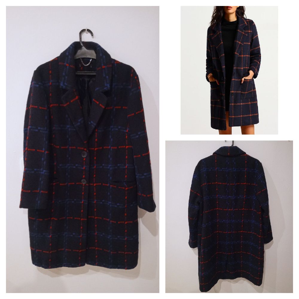 Manteau en tweed de laine neuf