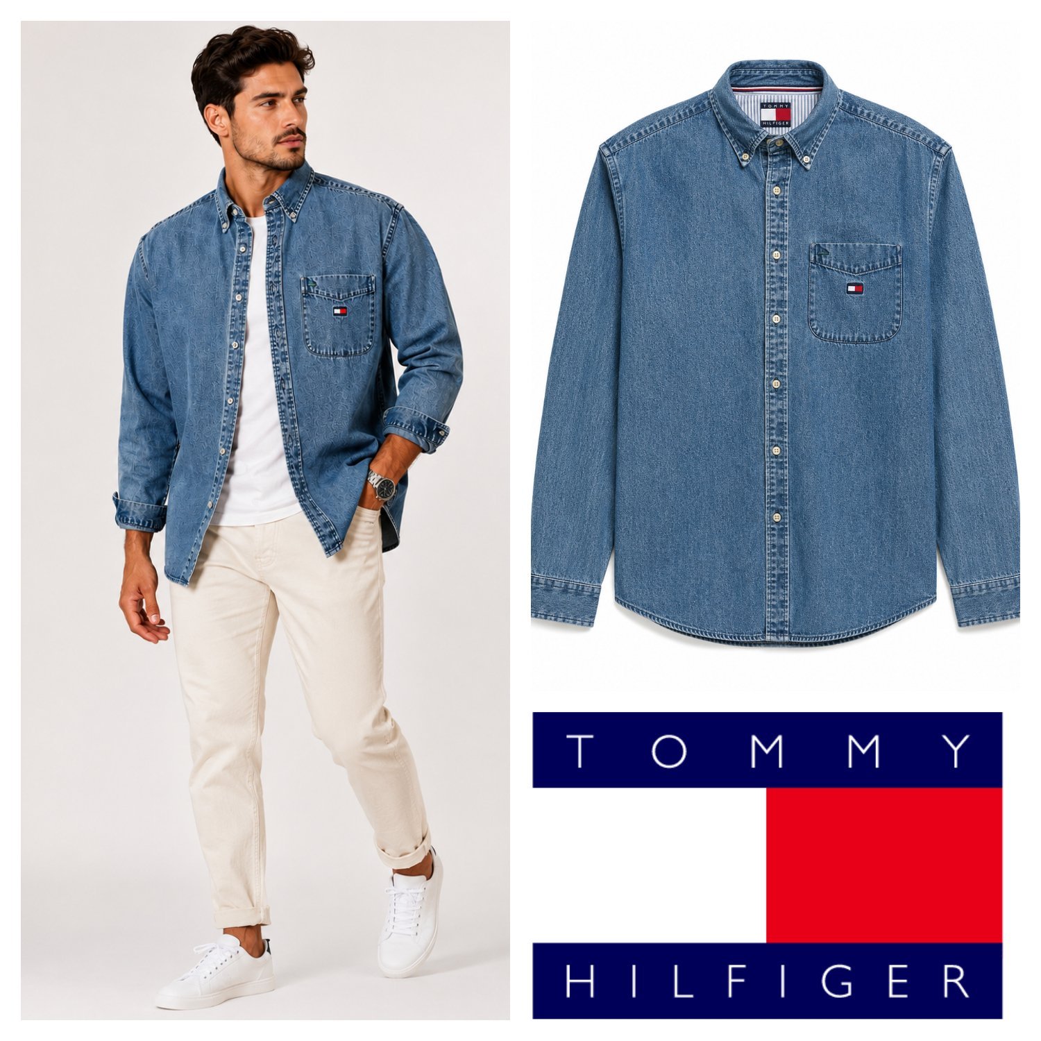 Chemise en jeans Tommy Hilfiger 