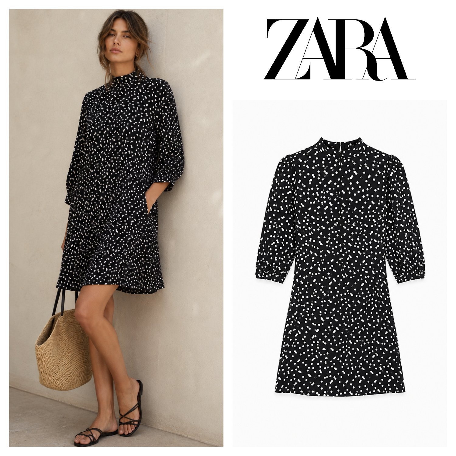 Robe à pois Zara 