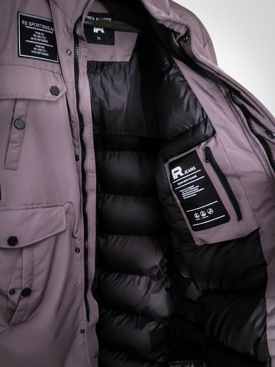 Manteau polaire 3/4 gris