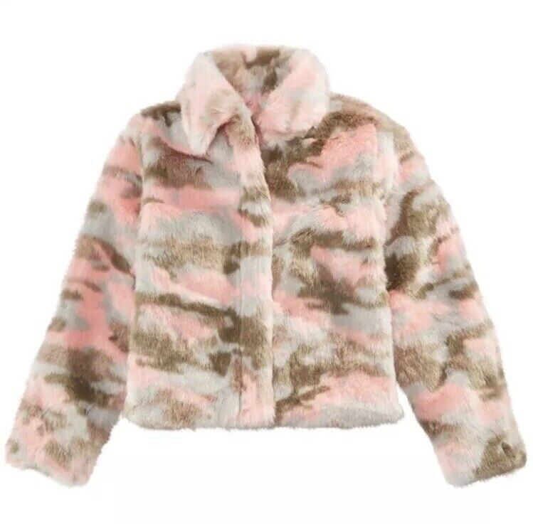 Manteau fourrure multicolore 