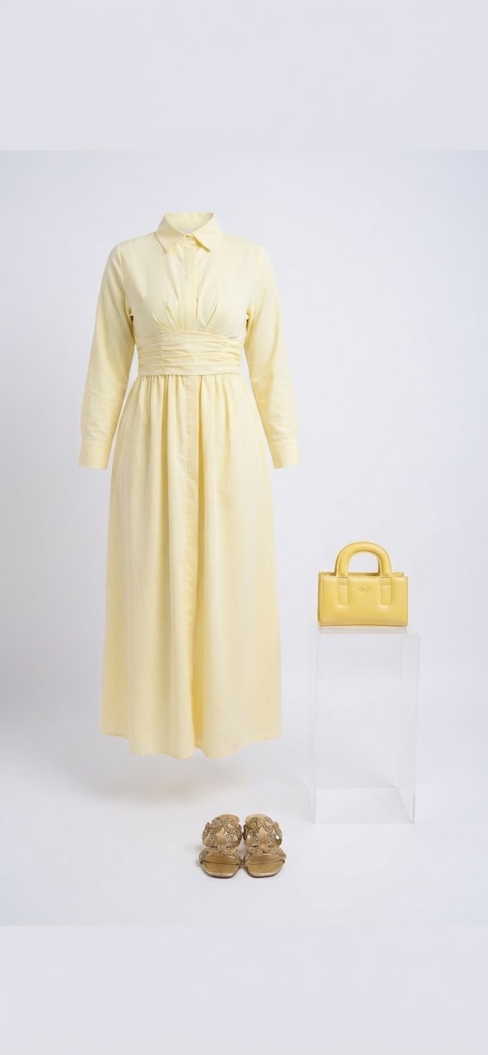 Robe jaune jamais portée neuve 