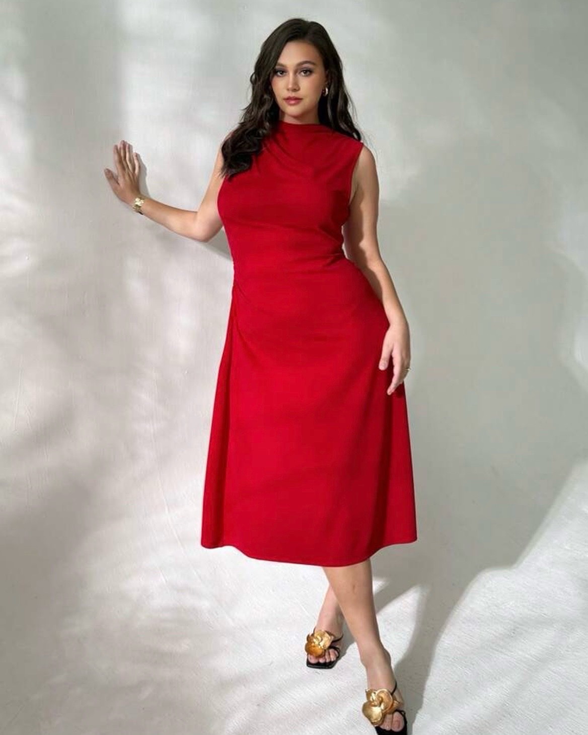 Robe rouge élégant