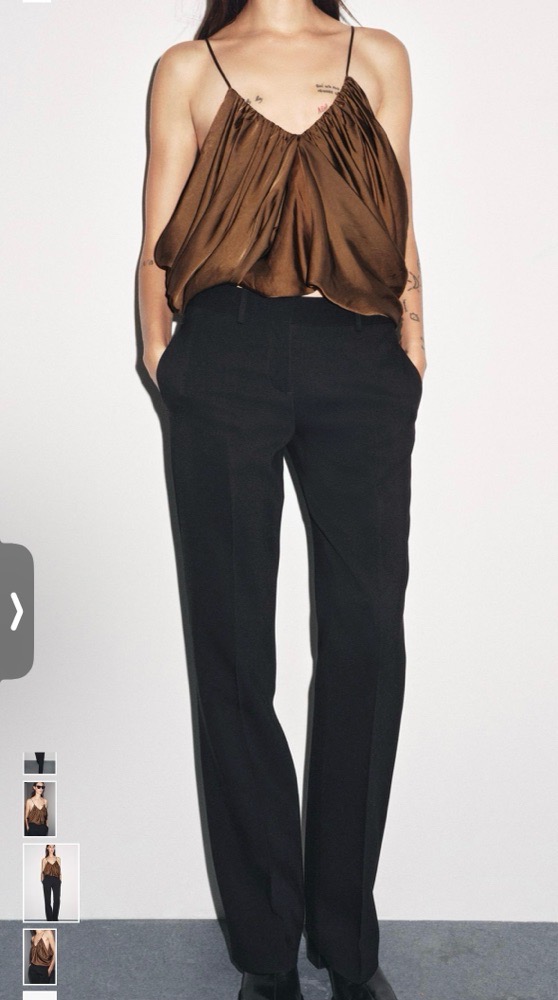 Zara ZW Collection straight leg trousers