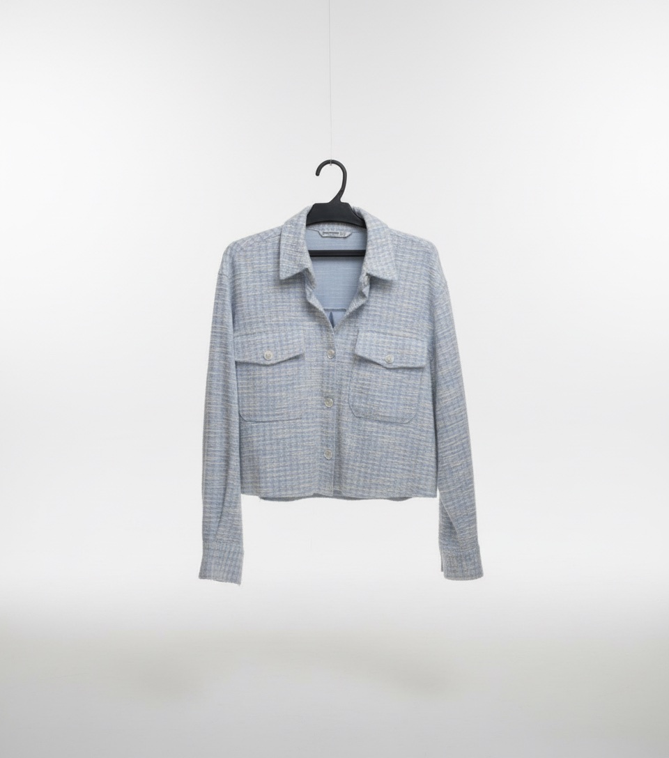 Surchemise cropped Stradivarius