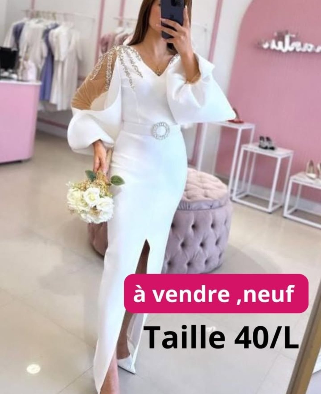 👗 Robe élégante à vendre – Neuve-portée une seule fois ✅