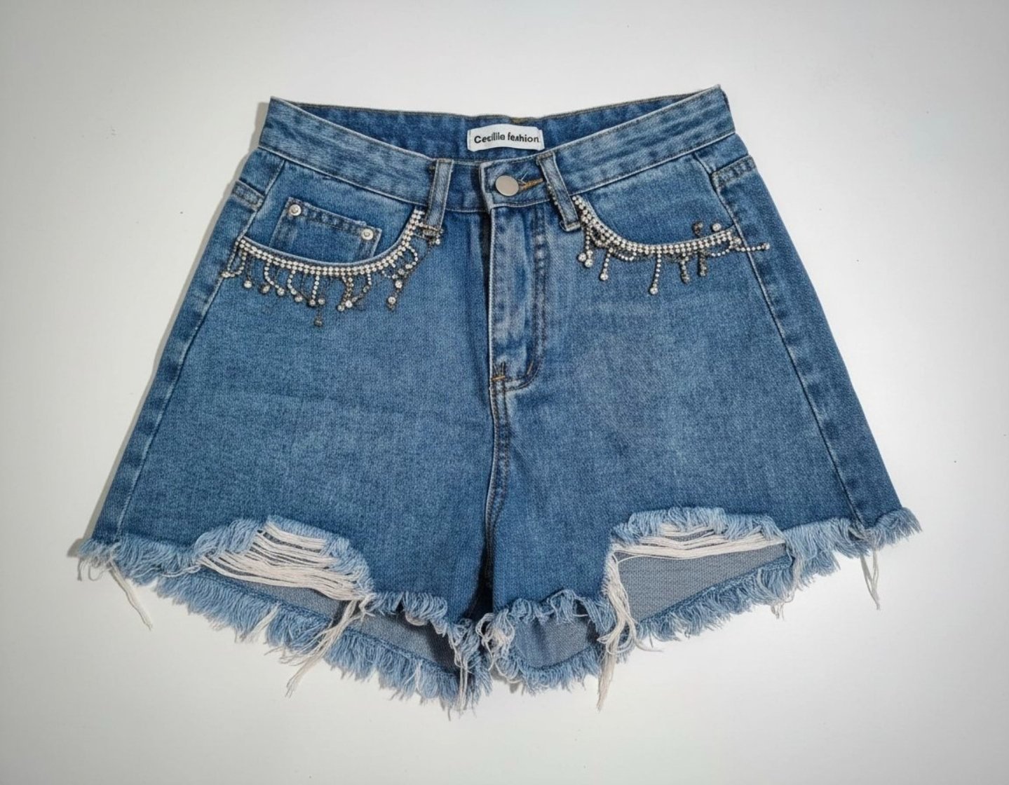 Short en jeans