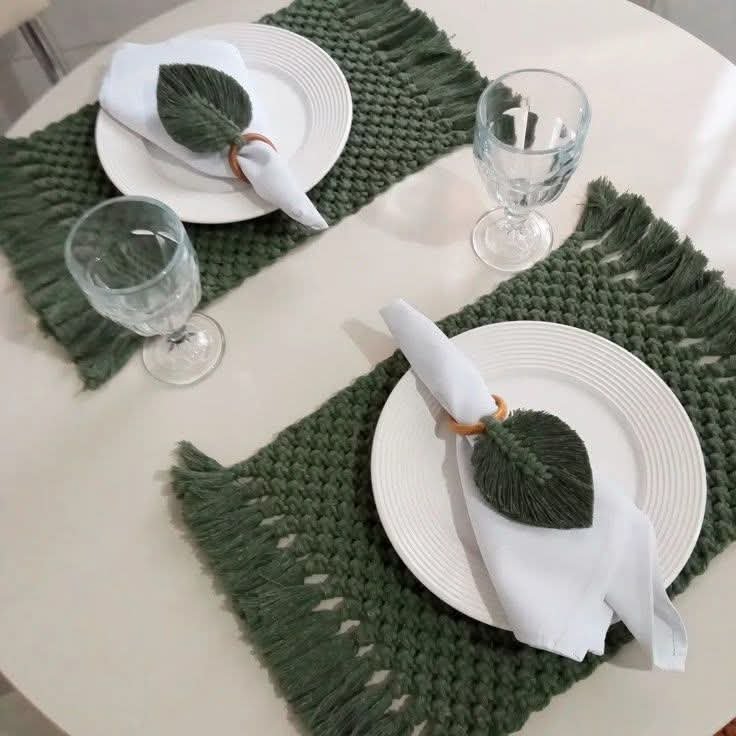 Set de table en macramé 