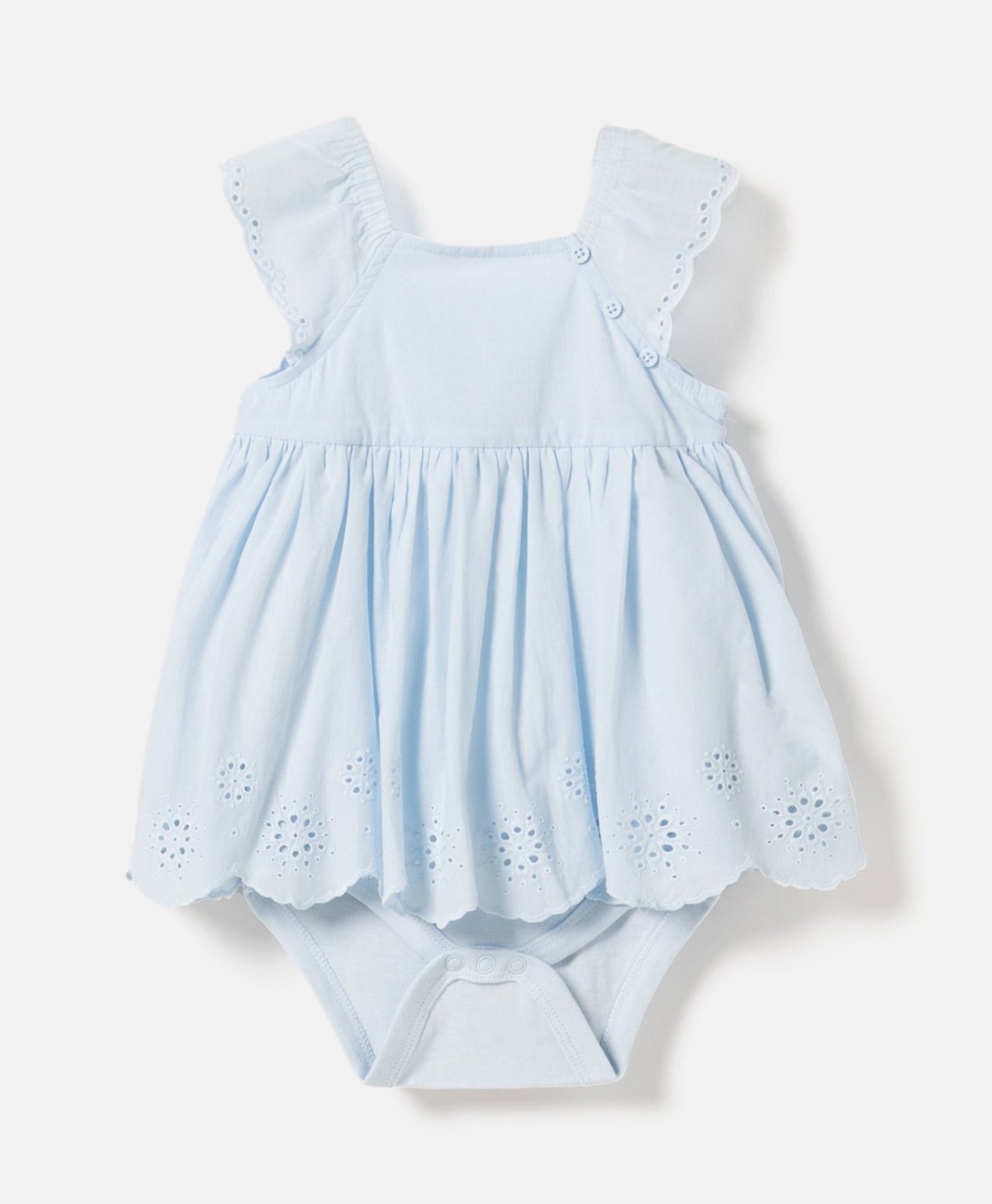 Robe-body bleu ciel en coton doux de la marque pepco