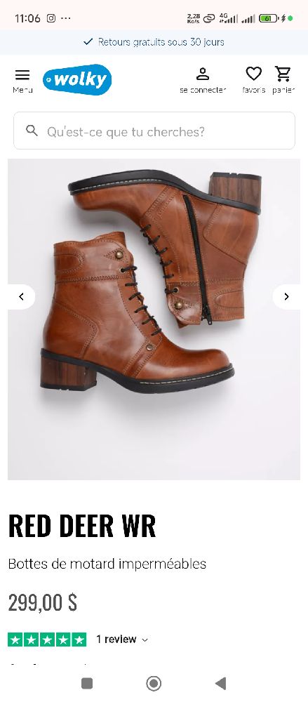 Bottes femme wolky red deer 🦌pointure 37