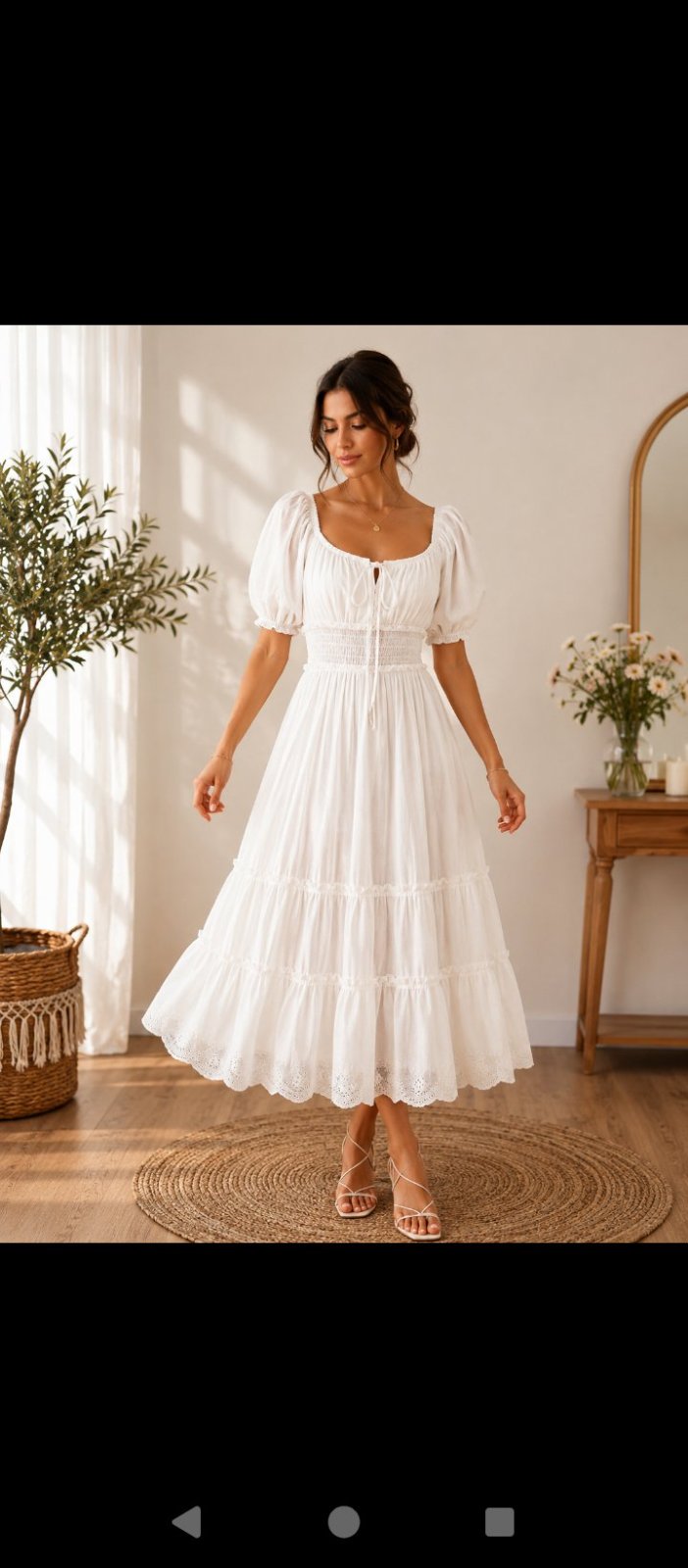 Robe blanche élégante 🤍