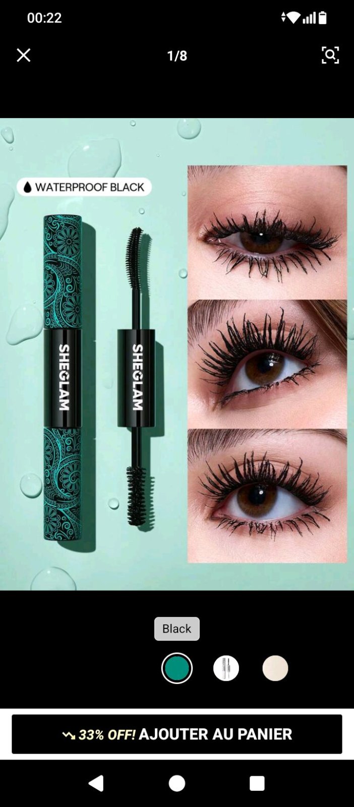 Mascara sheglam jamais utilisé 
