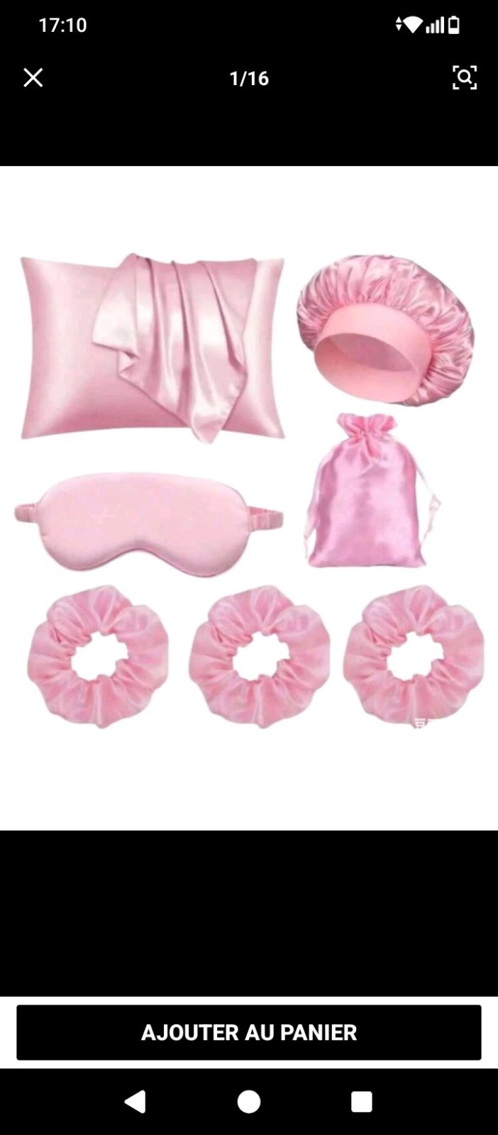 Pack satin rose neuf et jamais utilisé.