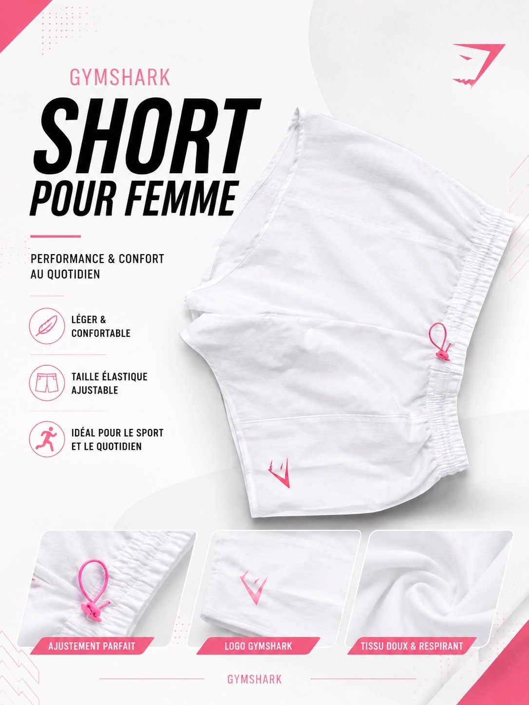 Short femme gymshark 