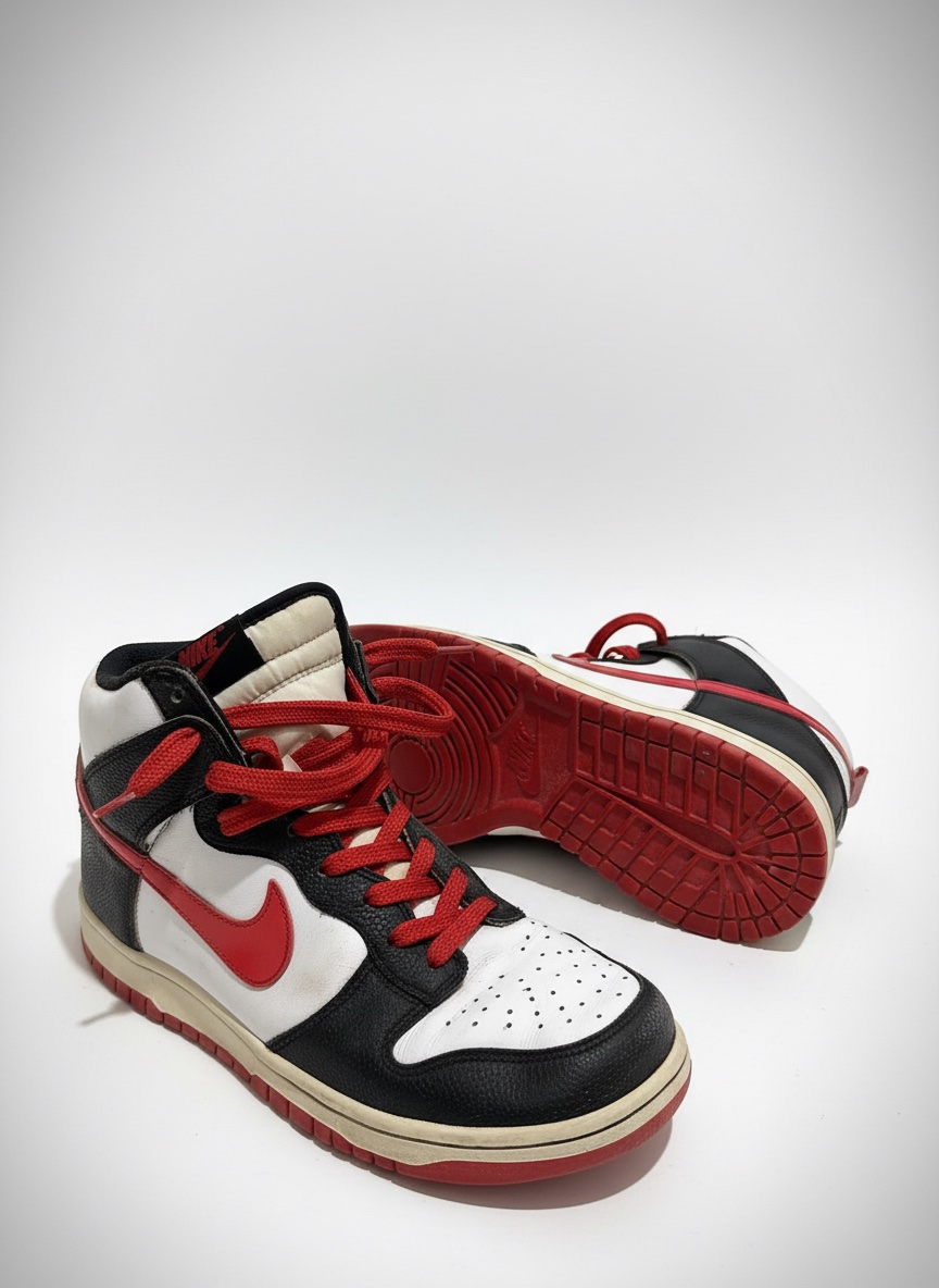 Nike dunk high noir et rouge