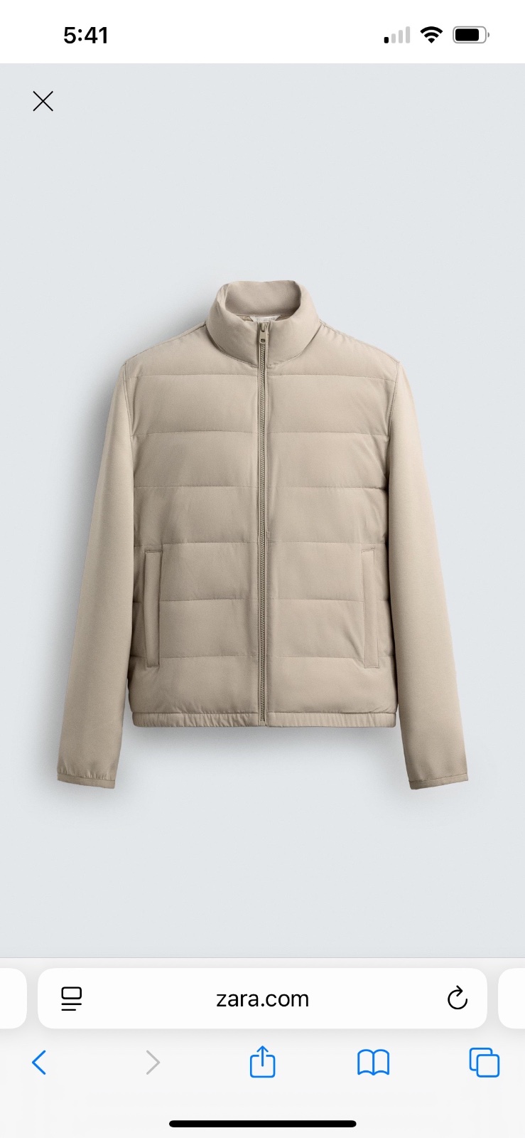 Veste zara homme bimatière