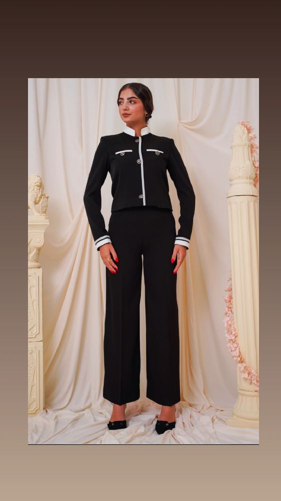 Contemporary Black Trim Suit with Luxury Design from Chikamo ⚡⚡