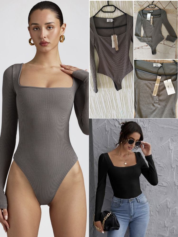 Body gris de la marque Pamela✅ 