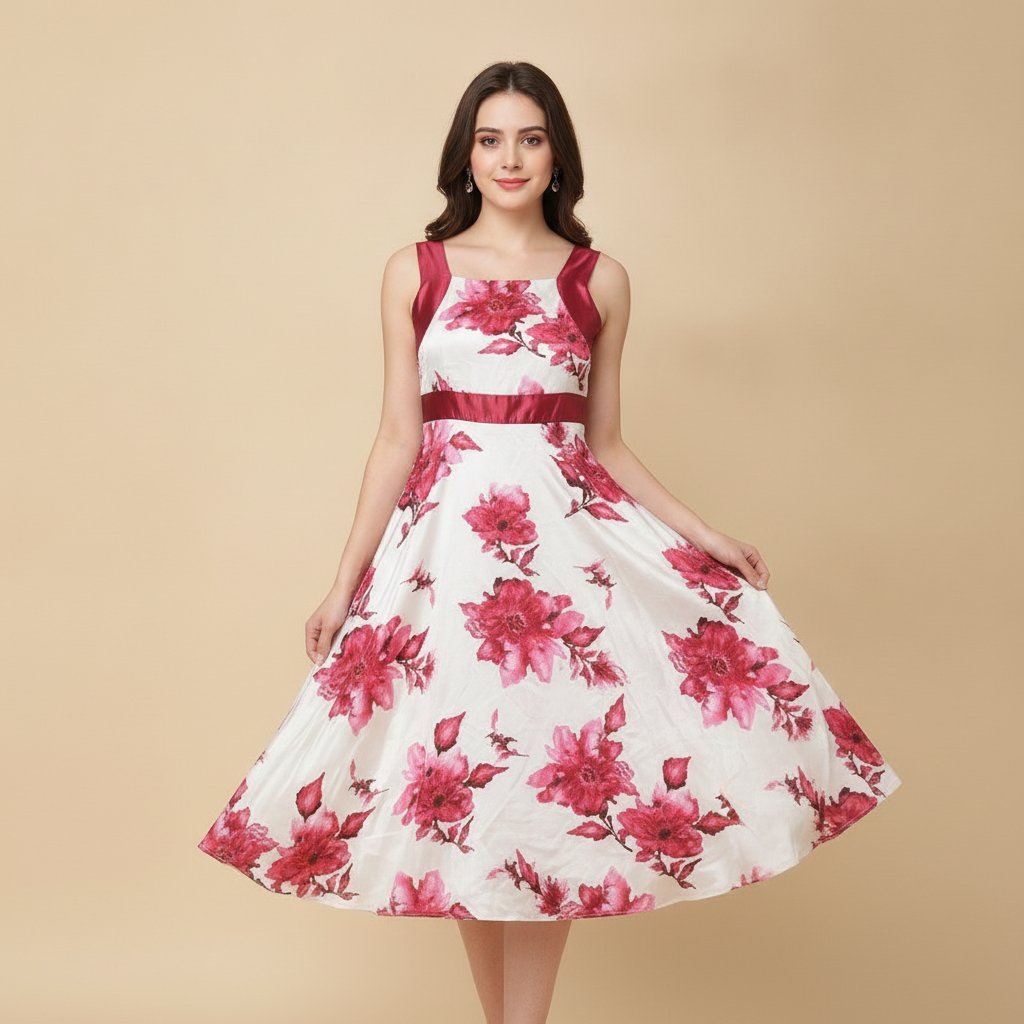 Robe fleurie trés jolie 14/16 ans 