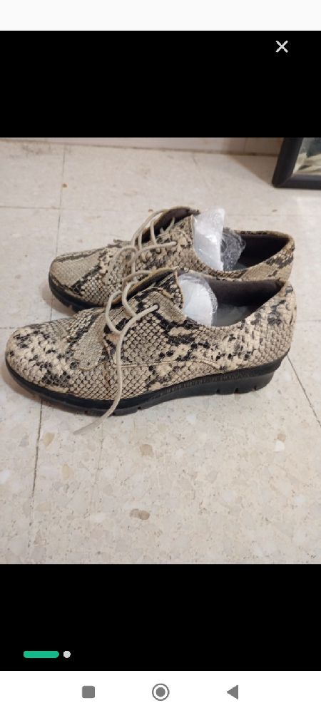 Chaussures en cuir orthopédique taille 38