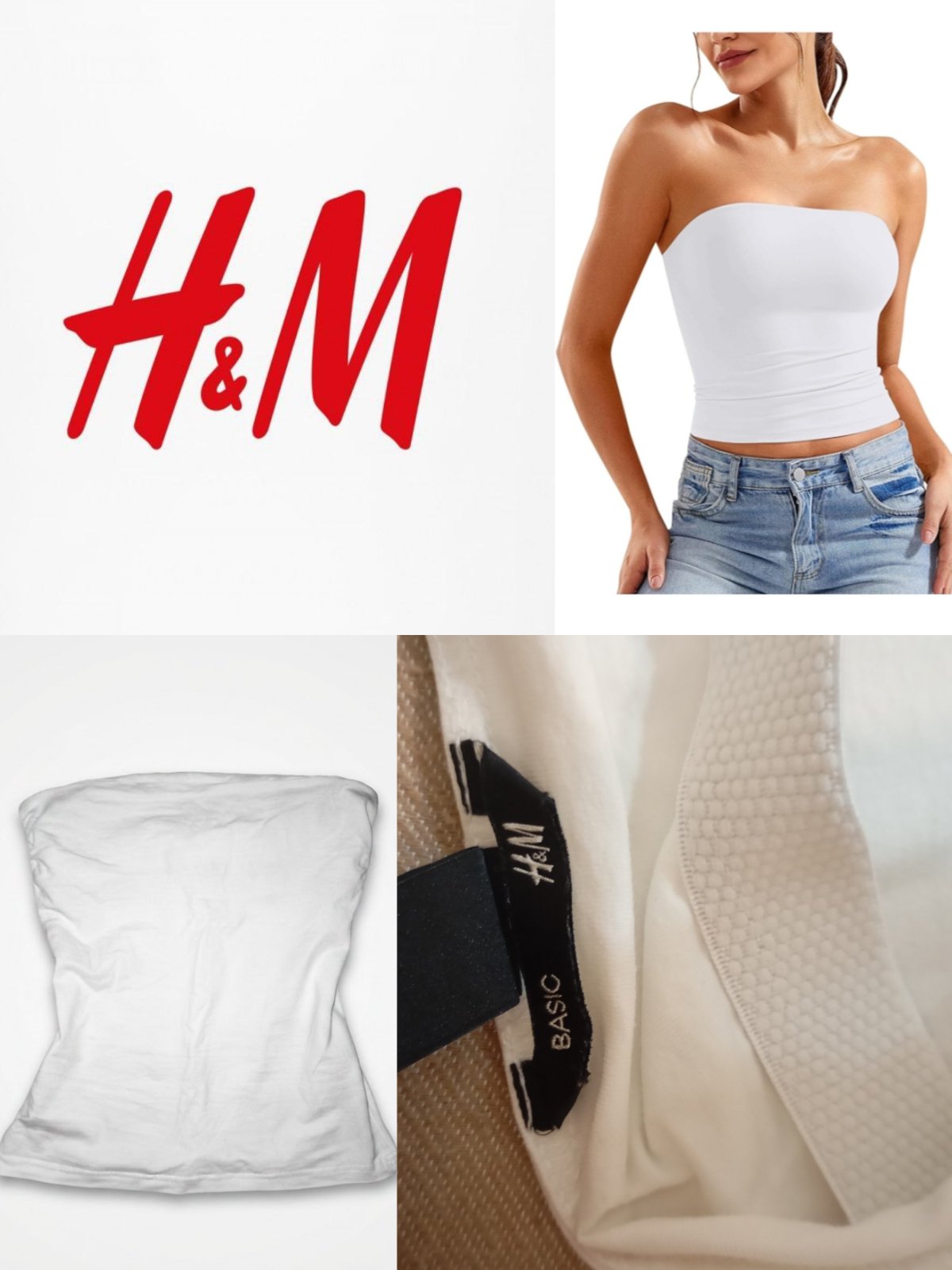 Top blanc sans manche H&M très bon état 🤍🤍💮💮