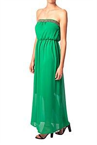 Robe verte maxi taille L