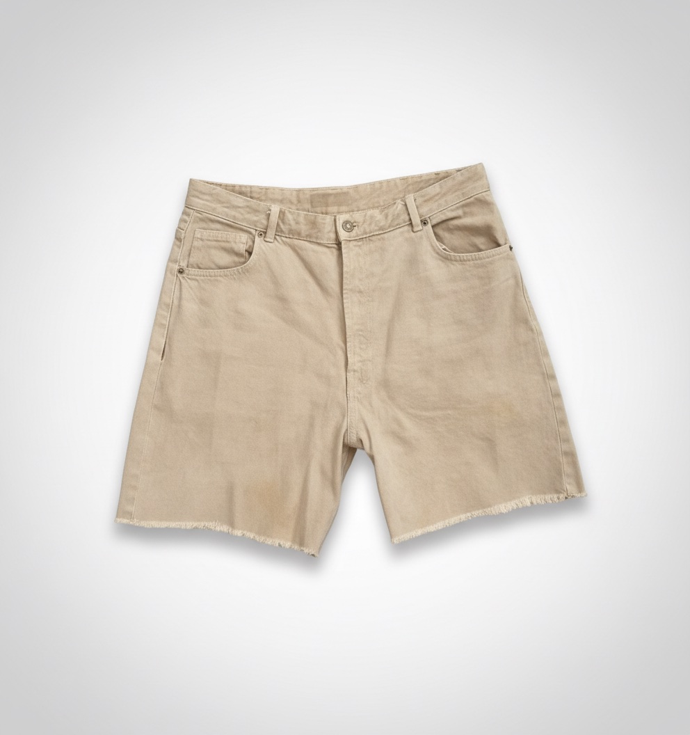 Jorts bermuda shorts beige Bershka