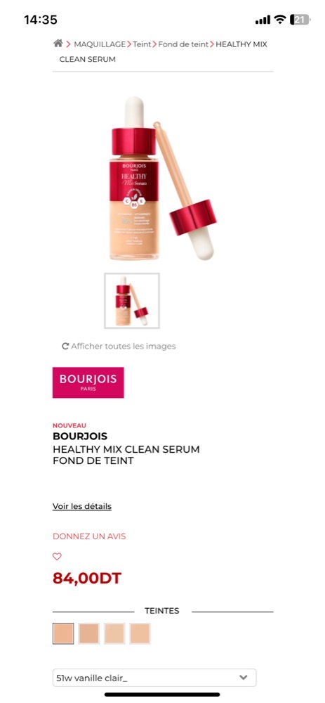 Bourjois healthy mix serum fond de teint