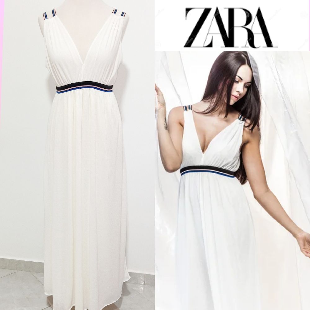 Zara white maxi dress 🤍